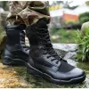 Stivali stivali da uomo inverno scarpe da combattimento militare per le scarpe da esterno sport montagne sneaker da uomo in cammino stivale maschio alto stivale