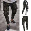 Men's Pants Army Style Camouflage Print Slim Fit Spring Men Casual Straight Long Pant Cargo Hiking Hunting Combat Trousers