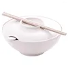 Bowls Instant Noodle Bowl Japanese Style Ramen Sushi Rice Noodles Soup And Choptick Spoon With Chopsticks Lid