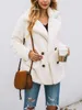 Prettygarden Womens Fashion Winter Coat Long Sleeve Lapel Zip Up Faux Shearling Shaggy Oversized Shacket Jacket