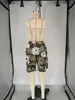 Partihandel Summer Shorts Women Casual Camouflage Print Short Pants Fashion Classic Pocket Patchwork One Piece M13253