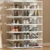 Storage Holders Racks Sports Shoe Rack Manager Storage Thin Stretching Machine Folding Corner Wall Armable Multi layered Multi functional Zapatero Living Room Cab