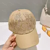 Nya spetsbokstäver G Caps Luxury Sunhat Fashion Designer Baseball Cap för kvinnor Beach Hats Sun Bonnet Beanie Men Bucket Hat Cartoon Mönster Outdoor Sport Hat