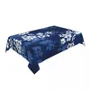 Nappe de table rectangulaire adaptée aux couvertures de plantes à fleurs à bords élastiques de 45 à 50 pouces