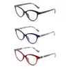 JM 3st/Set Women Spring Gening Cat Eye Reading Glasses Floral förstoring Presbyopic Diopter Reading Glasses 240304