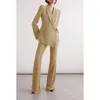 Herrenanzüge 2024 Damen-eleganter Anzug, Einknopf-Design, zweiteilig, schlank, lässig, geschäftlich, bequem, Pendeln