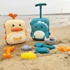 Dzieciowe zabawki plażowe Zestaw piaskownicy Zestaw Sandbox Akcesoria Sand Water Game Tools Bath Toy na 240304