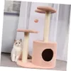 Mipcase Frame Pet Toys Lovey Kitten Play Tower House Nest Practical Toy Climber Cat Climbing Tree to wspinaczka na plusz