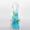 Synthetische pruiken Cosplaypruiken ccutoo Yamato Cosplaypruik Anime Eén stuk 80 cm Lang Gekruld Hittebestendig Synthetisch haar Halloweenfeestpruiken 240328 240327