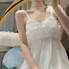 Spaghetti rempyjama sätter kvinnor sexig söt flickaktig tunn sommar sömnkläder chic prinsessan enkel japan stil estetisk design 240309