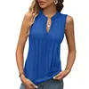 Camisoles Tanks Shirt For Women Short Sleeve Womens Fashion Basic Tank Tops Pleated Summer Clothes of Sleeveless Shirts Lightweight Cotton