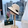 Spring/Summer Designer Bucket Hat Weaving Casual Straw Hat Letter Knot Rope Decoration Design Fisherman Hats Women's Fashion Beach Hat