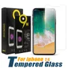 Protetor de tela para iPhone 15 14 13 12 11 Pro Max XS XR 7 8 Plus Filme temperado 0,33mm Vidro temperado com caixa de papel
