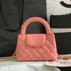 9A bolso de diseñador Bolso de hombro bolso de mano bolso bandolera mini bolso cc con cadena espejo calidad baguette mujer bolso de cuero real Cross Body vintage 23K CC señora mujer