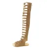 Сапоги женские туфли для девочек летние полые ботинки римские гладиаторные сандалии сандалии женщин с сандалиями ботинок ботас ботас фемининас 42