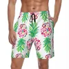 Men's Shorts Summer Board Male Pineapple Print Sports Kawaii Friut Graphic Beach Y2K Retro Quick Drying Swim Trunks Plus Size