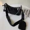 Totes Vintage Nylon Chaîne Sac À Bandoulière Femmes Designer Noir Sport Épaule Messenger Sacs Femme Sacs À Main Occasionnels Petits Sacs À Main De Voyage