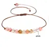 Strand 10 pièces tressé pierre perle tissage chaîne contracté Bracelet femmes hommes perles d'énergie bouddha bijoux
