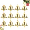 Feestbenodigdheden 120 stcs 14 mm kerstboom hangende ornamenten Diy Bells ornament Xmas Tags hangtekentopper voor krans