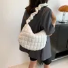 Umhängetaschen Plissee Quilted Cloud Totes Tasche Frauen Karo Gepolsterte Raum Baumwolle Trend Crossbady Mode Große Kapazität Handtasche