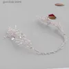 Diadèmes Argent Couleur Feuille Perle Bandeau Diadème Pour Accessoires De Cheveux De Mariée Bande De Cheveux De Mariage Cristal Perle Diadèmes et Mariées Coiffes Y240319