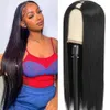 Synthetic Wigs Cosplay Wigs V Part Wig Silk Straight Wig 12-30 inch V Shape Glueless Synthetic Wigs No Leave Out Quick Wear Upgrade U Part Wig For Women 240328 240327