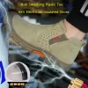 靴電気技師の断熱ワークシューズアンティスコールスエードセキュリティブーツ男性用アンチスリップアンチスートワークブーツ用プラスチックトーセーフティシューズ