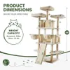 Imusee 68 Inches Multi-level Tree for Large Cats with Cat Condo and Scratching Posts