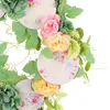 Decorative Flowers Artificial Flower Wreath Spring Summer Front Door Floral Hanging Ornament Garland For Wall Party