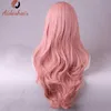 Synthetic Wigs Cosplay Wigs Short curly pink wig with heat-resistant synthetic hair Cosplay party wig 240329