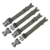 Çantalar 4pcs Taktik Molle kayışları klipsli taktik dişli sırt çantası için sıkıştırma kayışları açık çantalar aksesuar bagaj kayışları