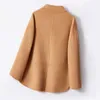 Women 100% Wool Coat Ladies Pure Woolen Long Coats Winter Factory Sales Customized Service Mc814