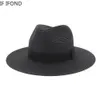 Large Size 60CM Summer Panama Hats For Women Men Wide Brim Beach Jazz Hat Cooling Ladies Sun Straw 240311