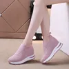 Casual schoenen Dames Platform Sneakers Lente Herfst Mode Vulcaniseer Slip-on Mesh Ademend Interne verhoging