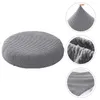 Chair Covers Elastic Round Bar Stool Slipcover: Waterproof Circle Cushion Protector Coffee Shop High Cover Dark Blue Home