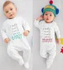 INS haut de gamme bébé marque vêtements amour papa barboteuse coton nouveau-né mignon bébé filles garçon printemps automne barboteuse enfants Designer Infant2687426