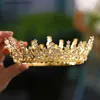Tiaras itacazzo brudhuvudkläder guldfärg bländande stil ädla damer skönhet tävling bröllop krona y240319