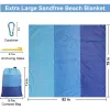 MAT 2.1m*2 m Sandproof Strand Matte Leichte Picknickdecke tragbare wasserdichte Outdoor -Picknickmatte Klappcampingausrüstung