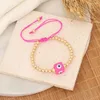 Strand Mosengkw Original Design Fashion Square Evil Eye Bead Bracelet Handmade Boho Women