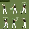 Aides Outil d'entraînement de swing de golf Correction de position réglable Fournitures de fitness pour la pratique intérieure et extérieure Correcteur de swing de golf