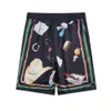 casablanca tshirt 2023 New Casablanca Fashion Youth Popular Digital Printed Beach Pants Breathable Men's