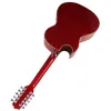 Chitarra gloss gloss elettrico acustico chitarra a 10 corda folk chitar tiple angolare design con colore rosso della testa con eq