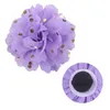 Dog Apparel 100pcs Big Flower-Collar Accessories Dots Chiffon Sliding Cat Flower Collars Bow Ties Pet Grooming Supplies