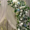 50 100CM DIY Wedding Wall Arrangement Supplies Silk Peonies Rose Artificial Row Decor Marriage Iron Arch Backdrop