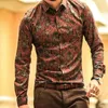 Men's Casual Shirts High Quality Tops Fashion Men Shirt Long Sleeve Design Printing Mens Clothes Cardigan Blouses XS-8XL