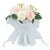 Fleurs décoratives mariage jeter Bouquet romantique Rose artificielle pour la fête des mères anniversaire vacances décor