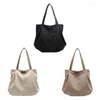 Totes Female Canvas Purse Lage Capacity Handbag Shoppinng Shoulder Bag For Daily Use