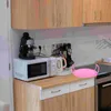 Armazenamento de cozinha 2 pçs rack de vapor de microondas bandeja de alimentos cozinhar forno suporte em miniatura vapor pp titular