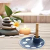 Candle Holders Holder Ceramic Incense Burner Stick Decorative Ash Catcher Tray Meditation Decor