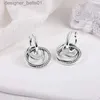 Stud Earrings For Woman Original 925 Sterling Silver Hoop Stud Earrings Small Heart Feather Crown ZC Zircon Party Luxury Sliver GiftC24319